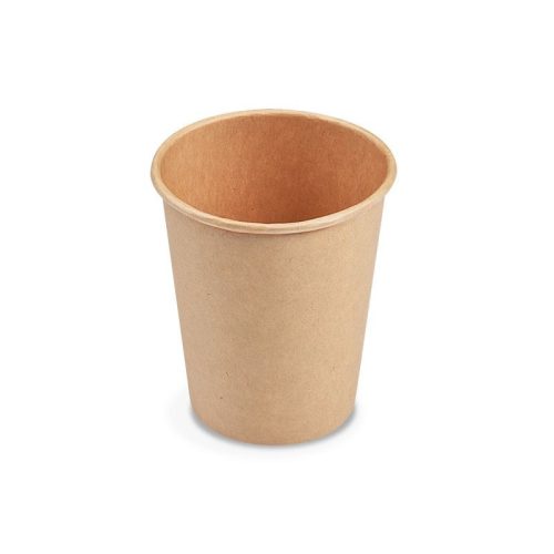 Barna papírpohár kraft 250ml (8oz) (100db/cs). (80mm)