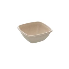   desszertes lebomló cukornád szögletes tál 375ml 13×13 cm 50db