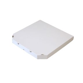 22 fehér pizzadoboz csapott