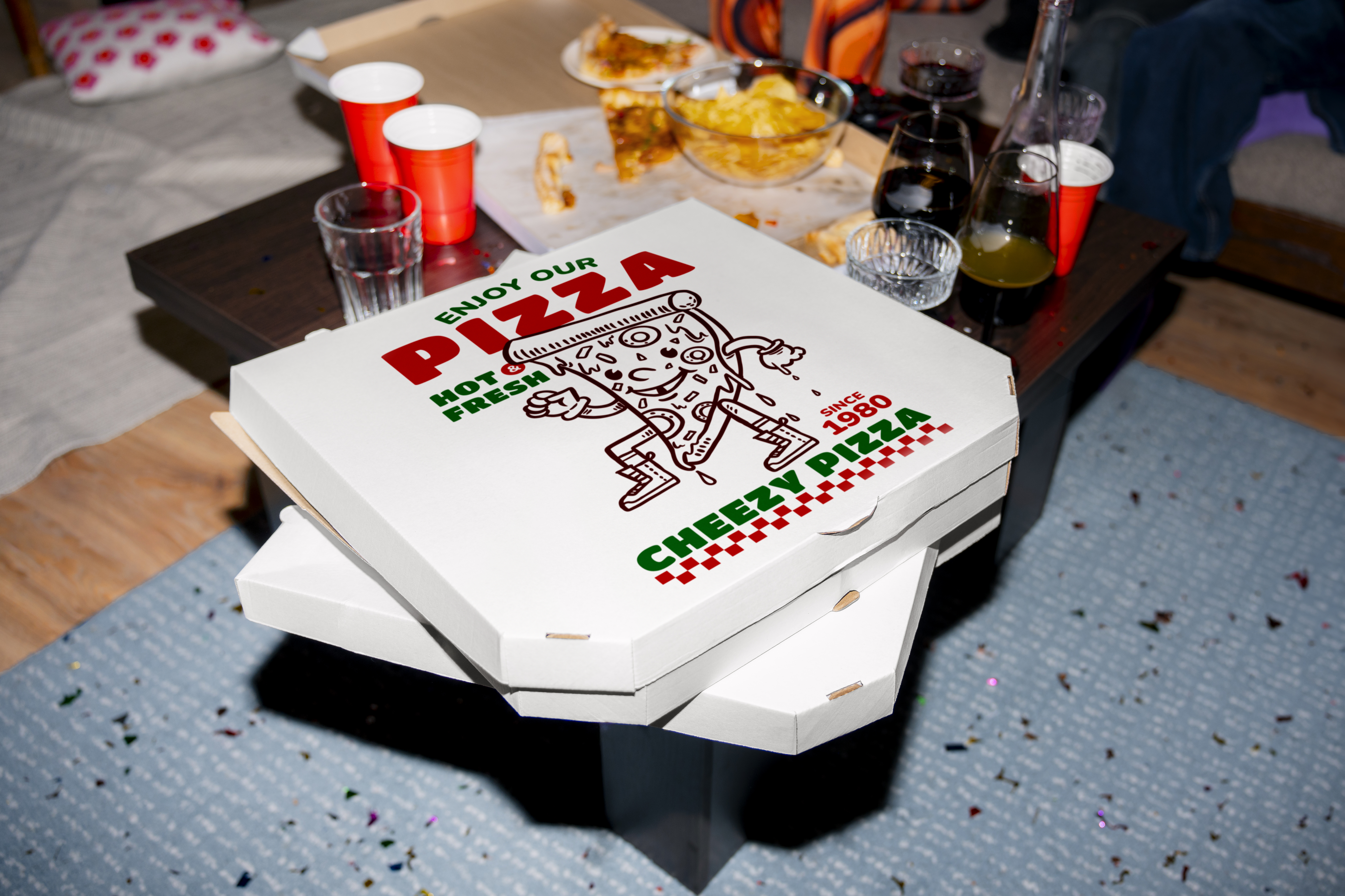 Pizzadoboz fejlődése